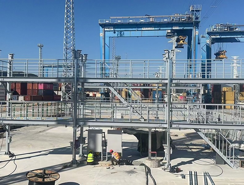 Explosion proof box renovation in the lithium battery transit area of Nansha Port Terminal